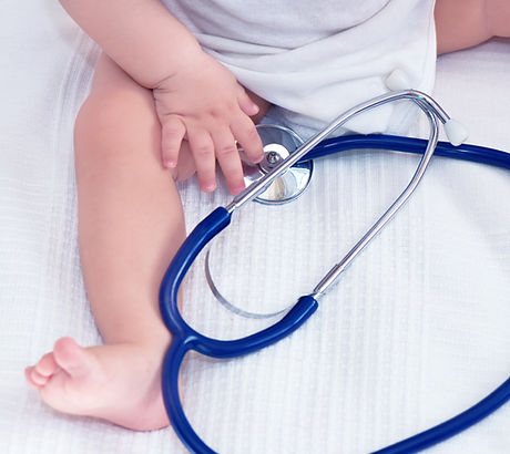 Bébé avec Stethoscope
