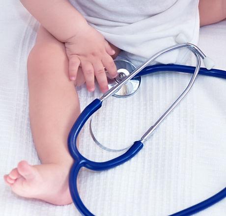 Baby with Stethoscope