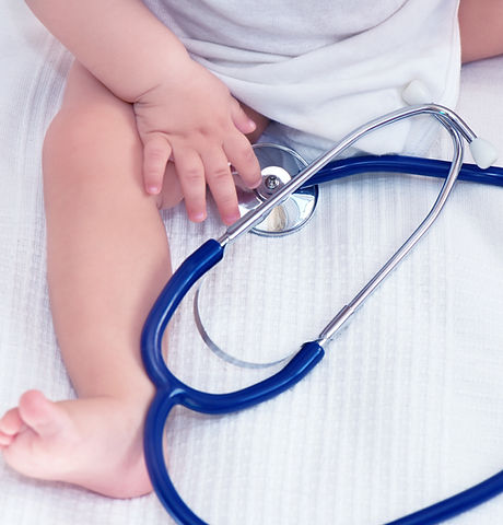 Baby with Stethoscope