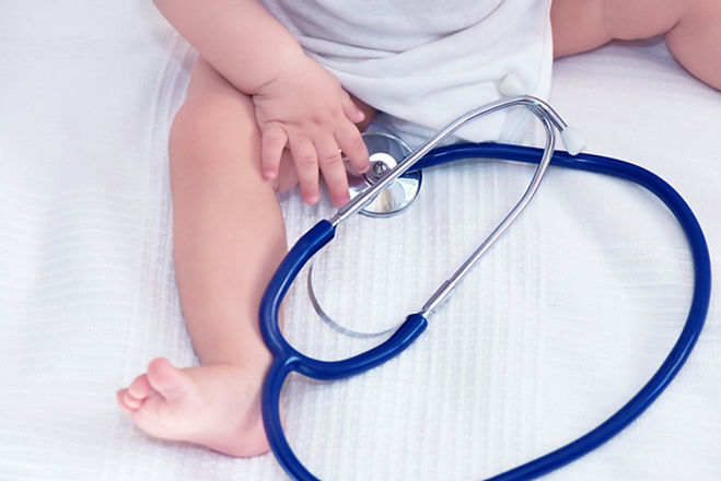 Baby with Stethoscope
