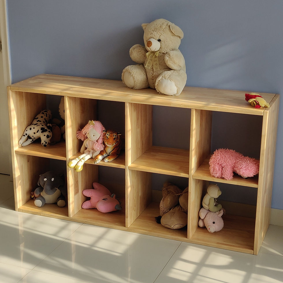 Thumbnail: Sectioned Open Toy Shelf (2x4)