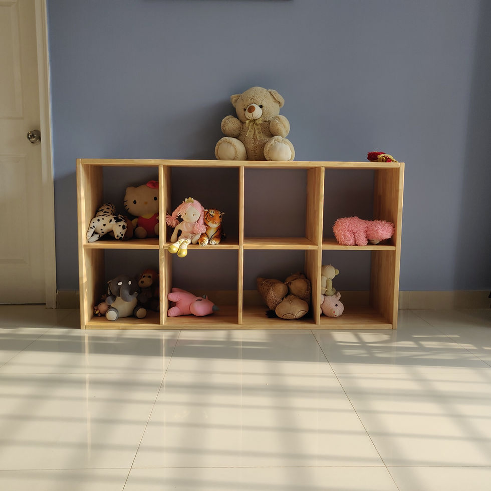 Thumbnail: Sectioned Open Toy Shelf (2x4)