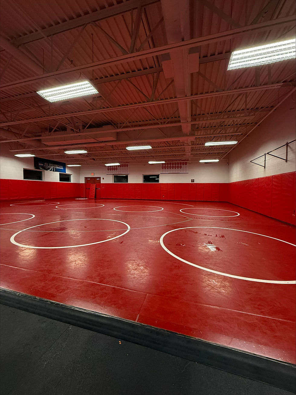 The University of Olivet Jare Klein Wrestling room before practice,