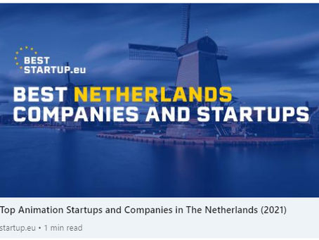 HOLOFIL gets mentioned in BestStartup.eu list for animations startup from Netherlands in 2021