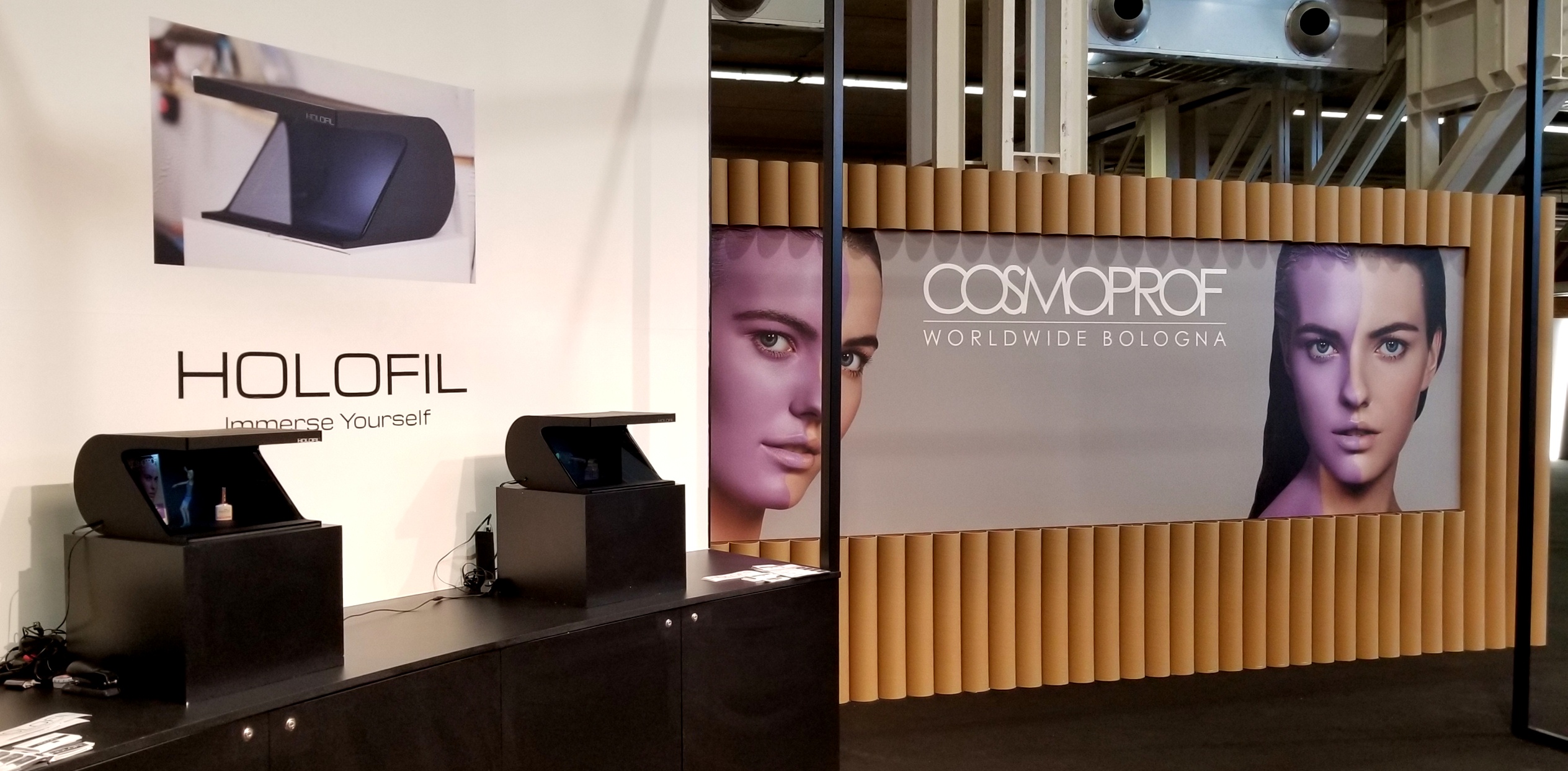 Cosmoprof setup in Bologna, Italy