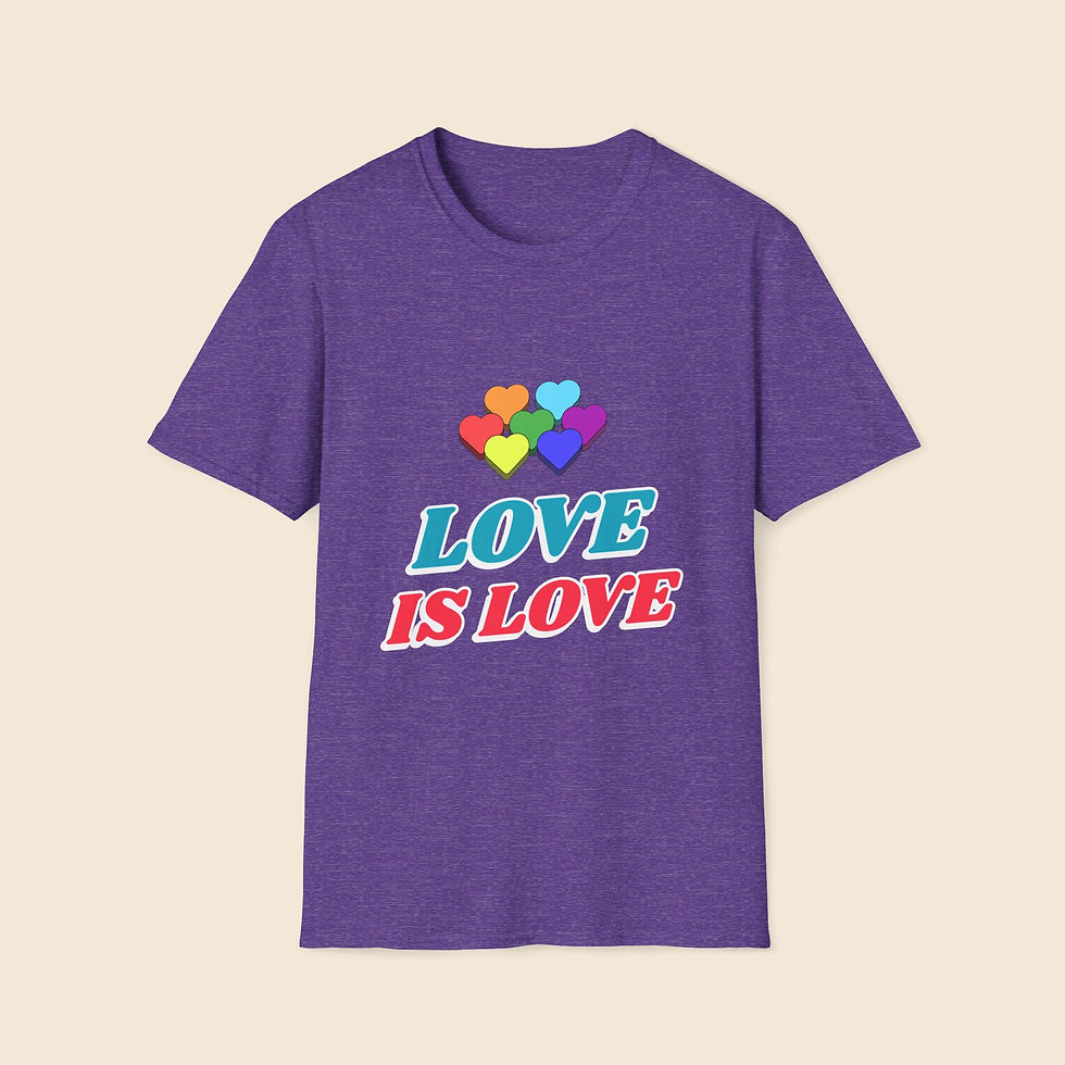 Thumbnail: 'Love is Love' Unisex Soft-style T-Shirt