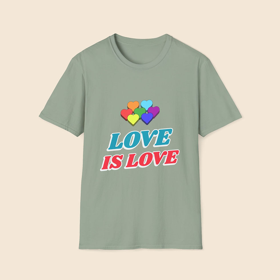 Thumbnail: 'Love is Love' Unisex Soft-style T-Shirt