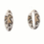 Creole Silber rhodiniert Leo Zirkonia gefasst weiß, schwarz champagner