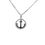 Miniaturbild: Collier Anker runde Kordel Sterling Silber rhodiniert