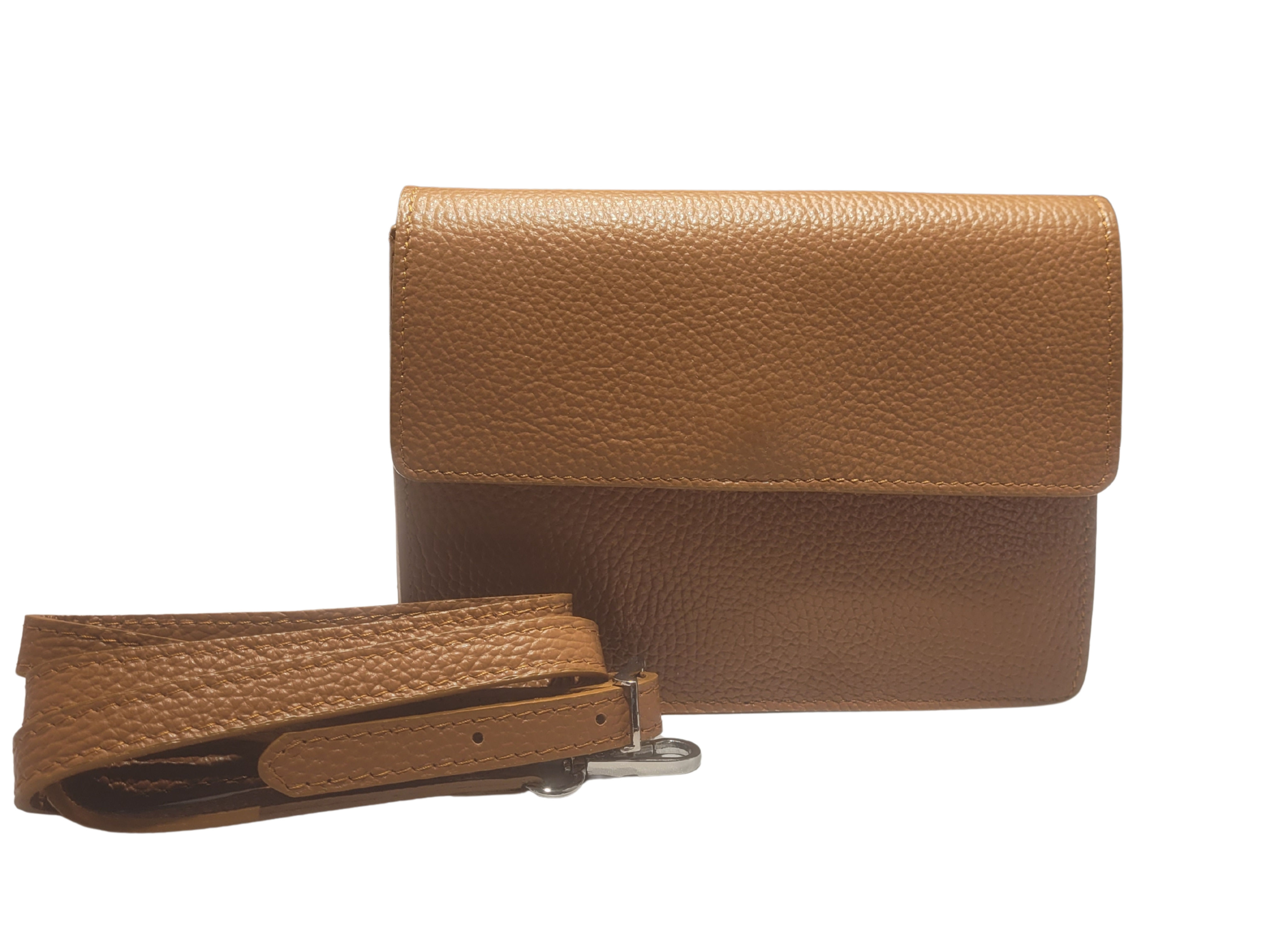 Tasche Echtleder braun Vorderansicht