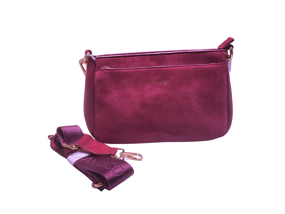 Tasche 143 Textil weinrot Vorderansicht