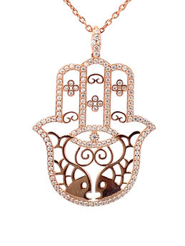 Anhänger Fatimas Hand rosevergoldet