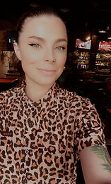 Our host Mel with her mixology skills at work