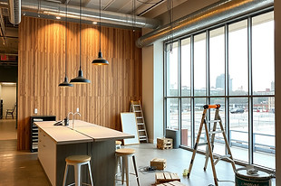 on going work for a commercial interior 