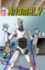 Tasked with creating a robot that can think like a human, Holloway struggles. Witness the multiple failures that come before a magnificent breakthrough. It is this issue that Anomaly awakens and witnesses the superhero called the Eagle. The Eagle serves as Anomaly's superhero inspiration!