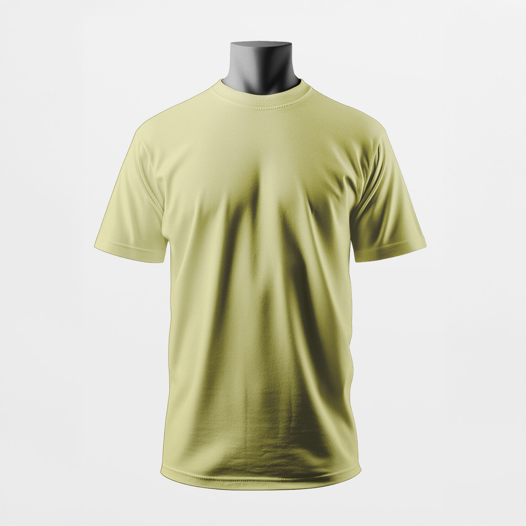 เสื้อยืด สีเหลืองอ่อน