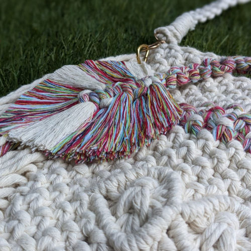 Thumbnail: Macrame sling bag - Thread & Carry