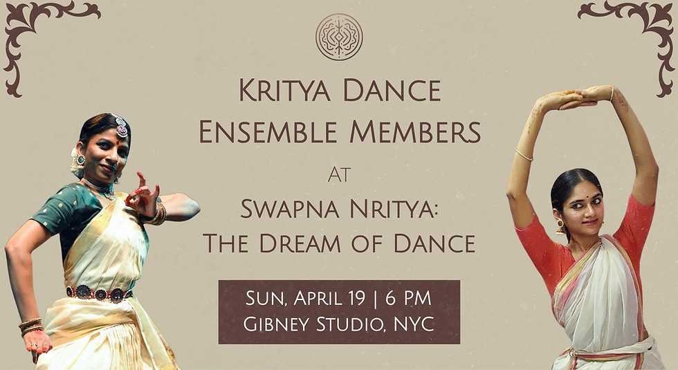 Kritya Dance Ensemble at Swapna Nritya in NYC