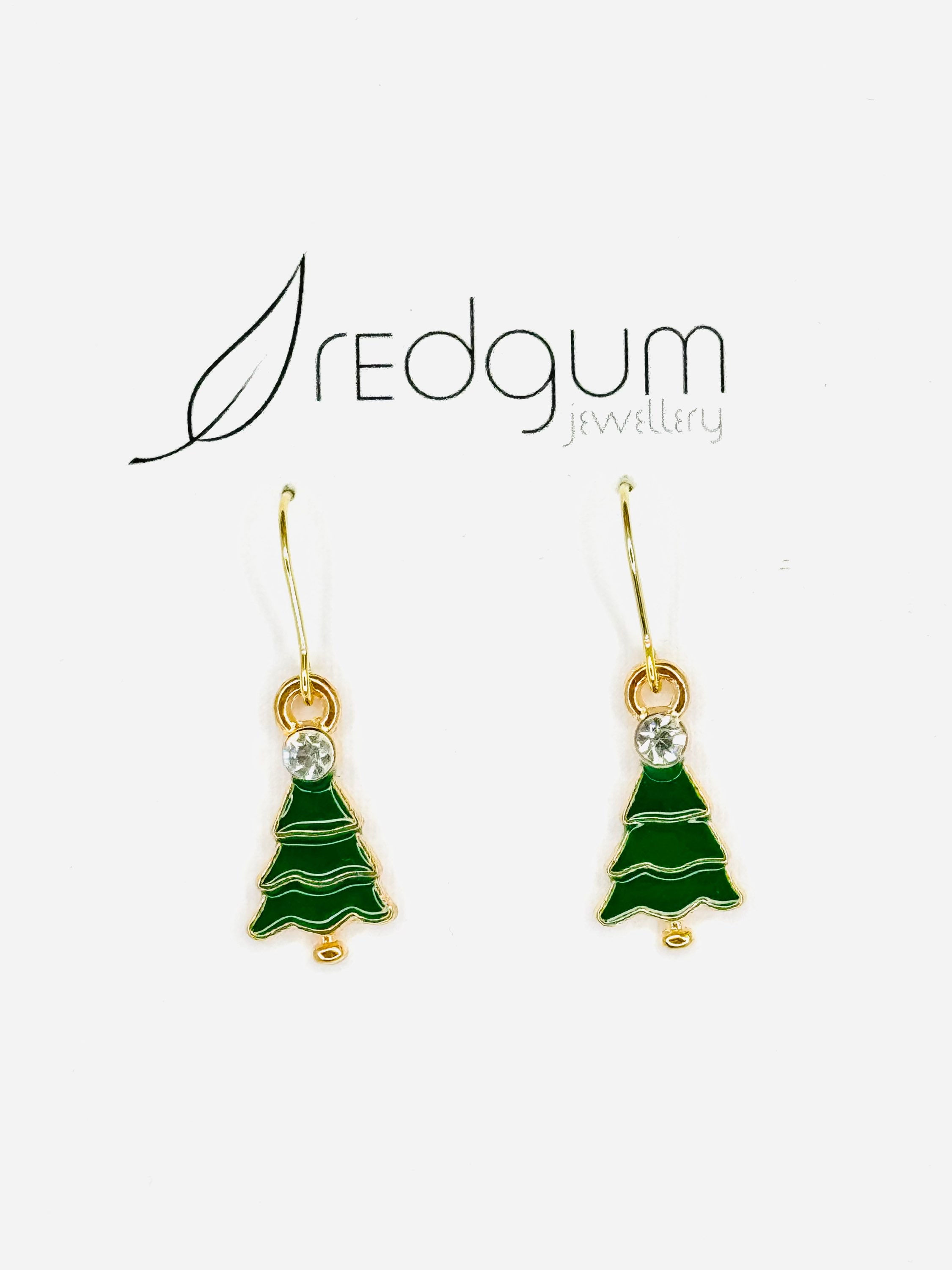 Christmas tree earrings 