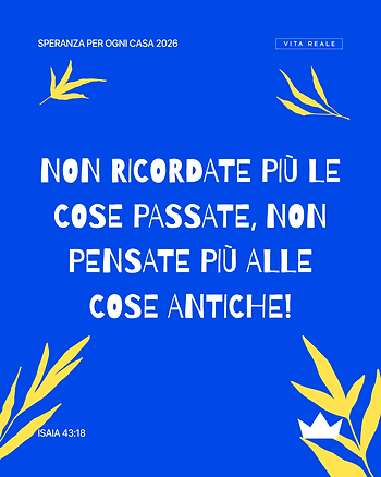 Isaia 43:18
