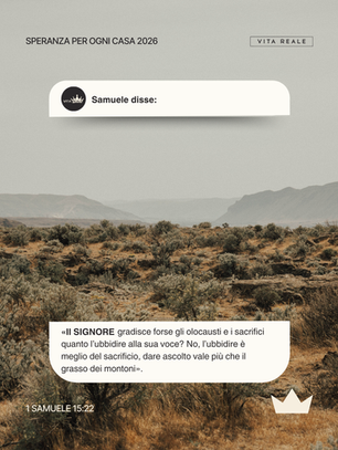 Dio cerca ubbidienza