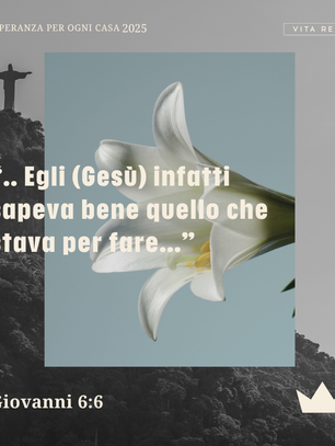 Gesù provvede per te