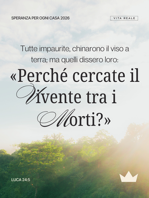 La resurrezione sconvolge tutto