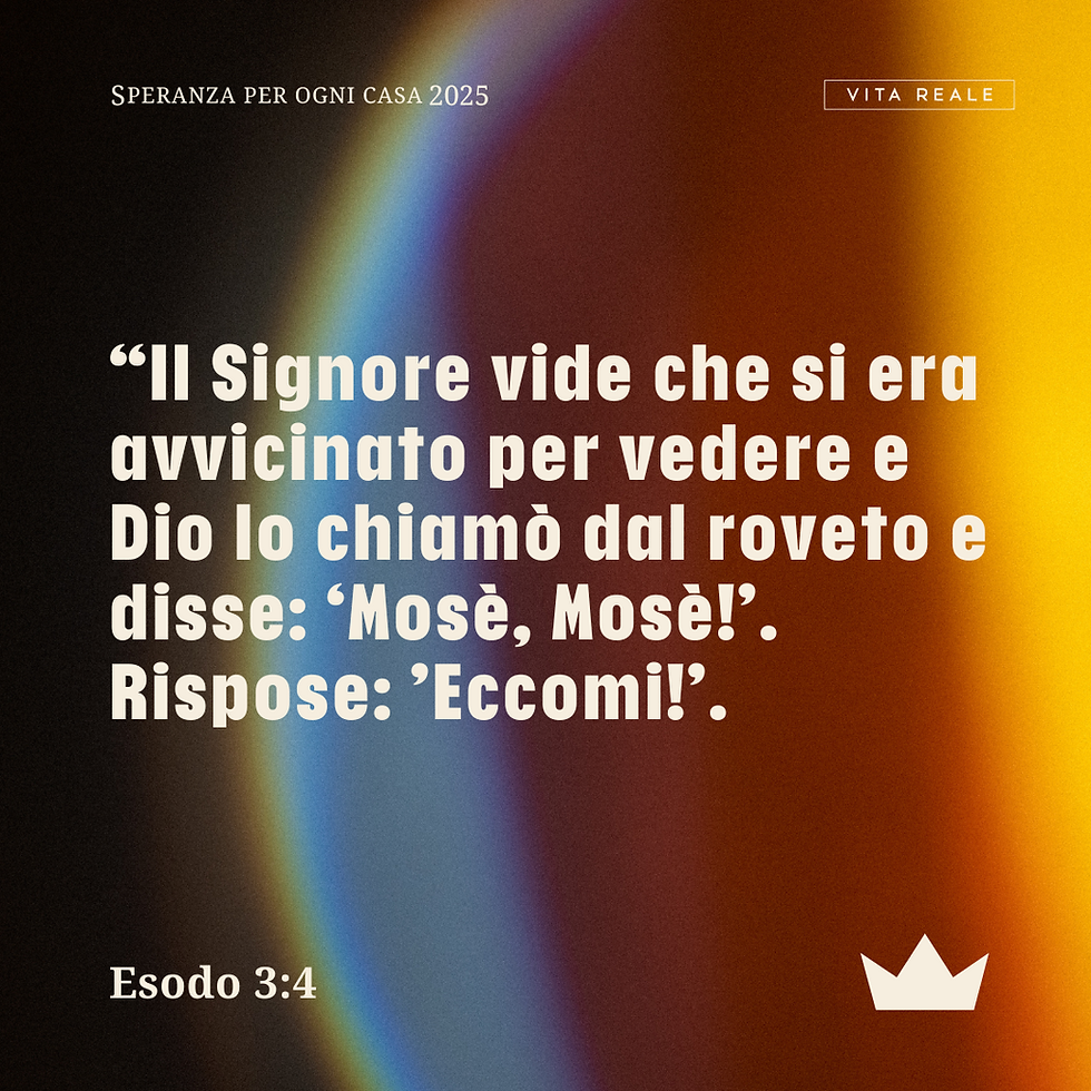 Immagine condivisibile con Esodo 3:4