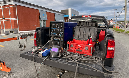 Unité de service de soudure mobile