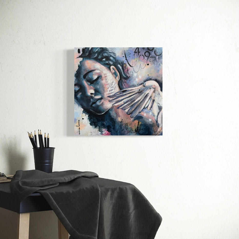 Miniature : Le Poids de l'Invisible - 12X12 pouces
