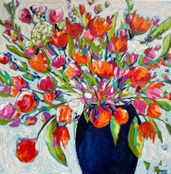 A bloom of flowers 24 x 24 x 