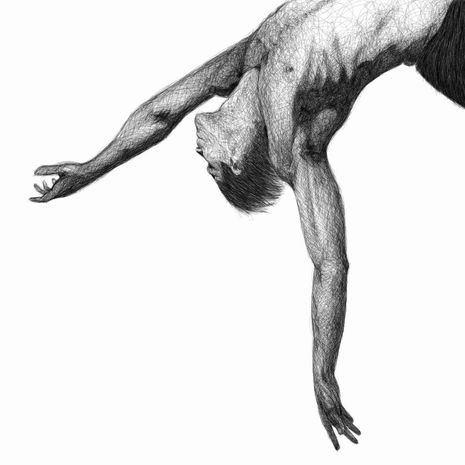 Strength 1 by Beenee See | Permanent ink pen on Perspex