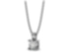 Pendant with single diamond