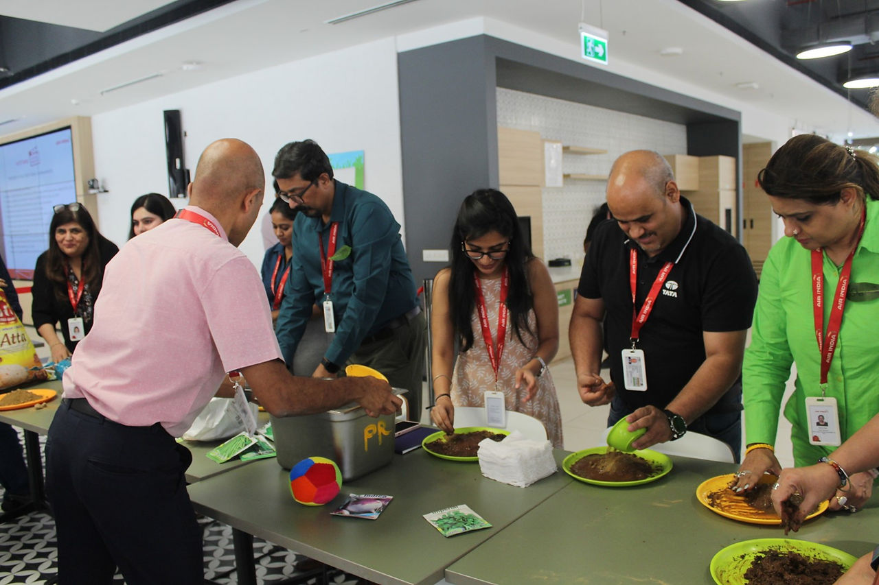 Work in progress Environment day at Air India Office Gurgaon, Health Volunteers