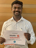 Raghuveer from yuvanika Foundation taking pledge to be a health volunteer