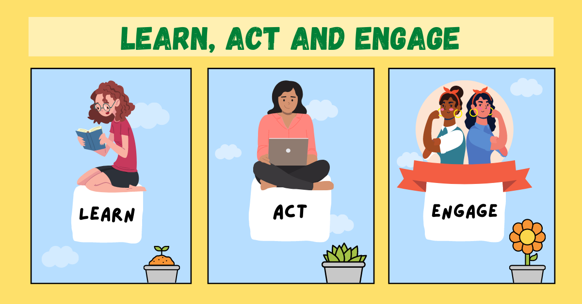 Learn, Act and Engage to grow in life