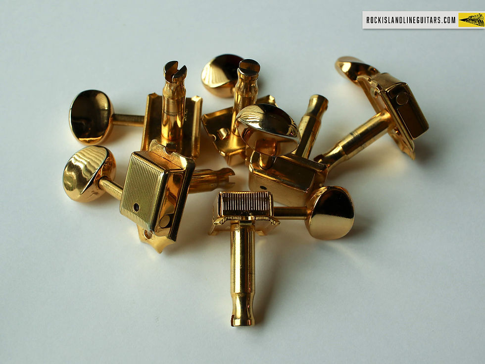 Thumbnail: FCS Stratocaster - Telecaster Vintage Gold Tuners - 2001 Relic