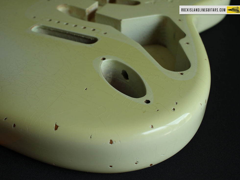 Thumbnail: FCS '60 Stratocaster 2001 Aged Olympic White - Relic Body