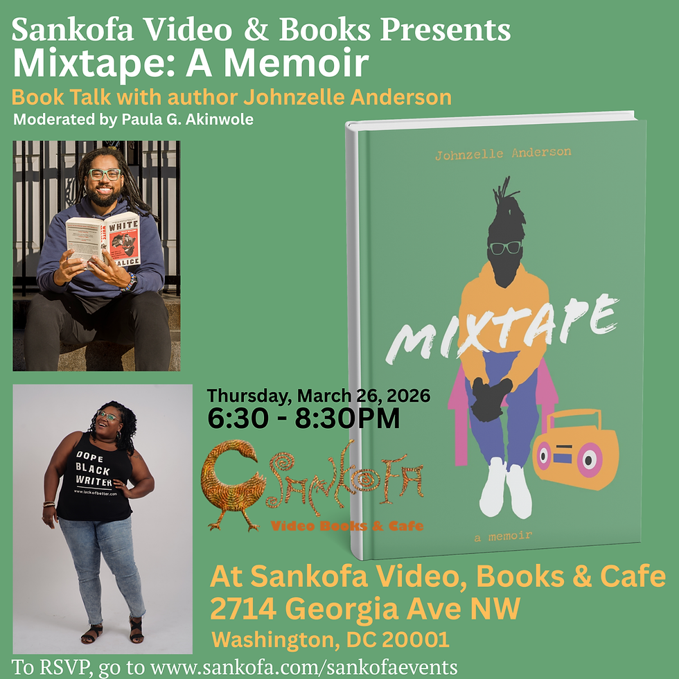 Book Talk - Mixtape: A Memoir with Author Johnzelle Anderson