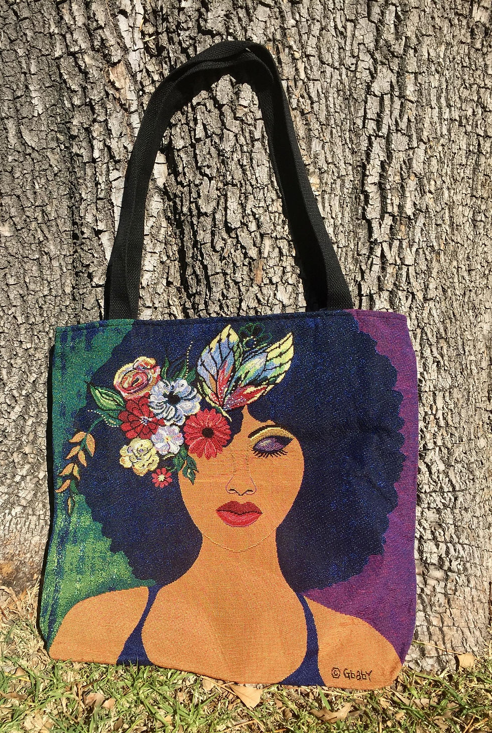 Thumbnail: Believe, Blossom & Become Woven Tote Bag