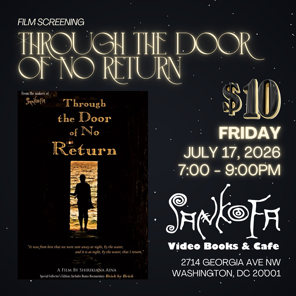 Film Screening - THROUGH THE DOOR OF NO RETURN (1997)