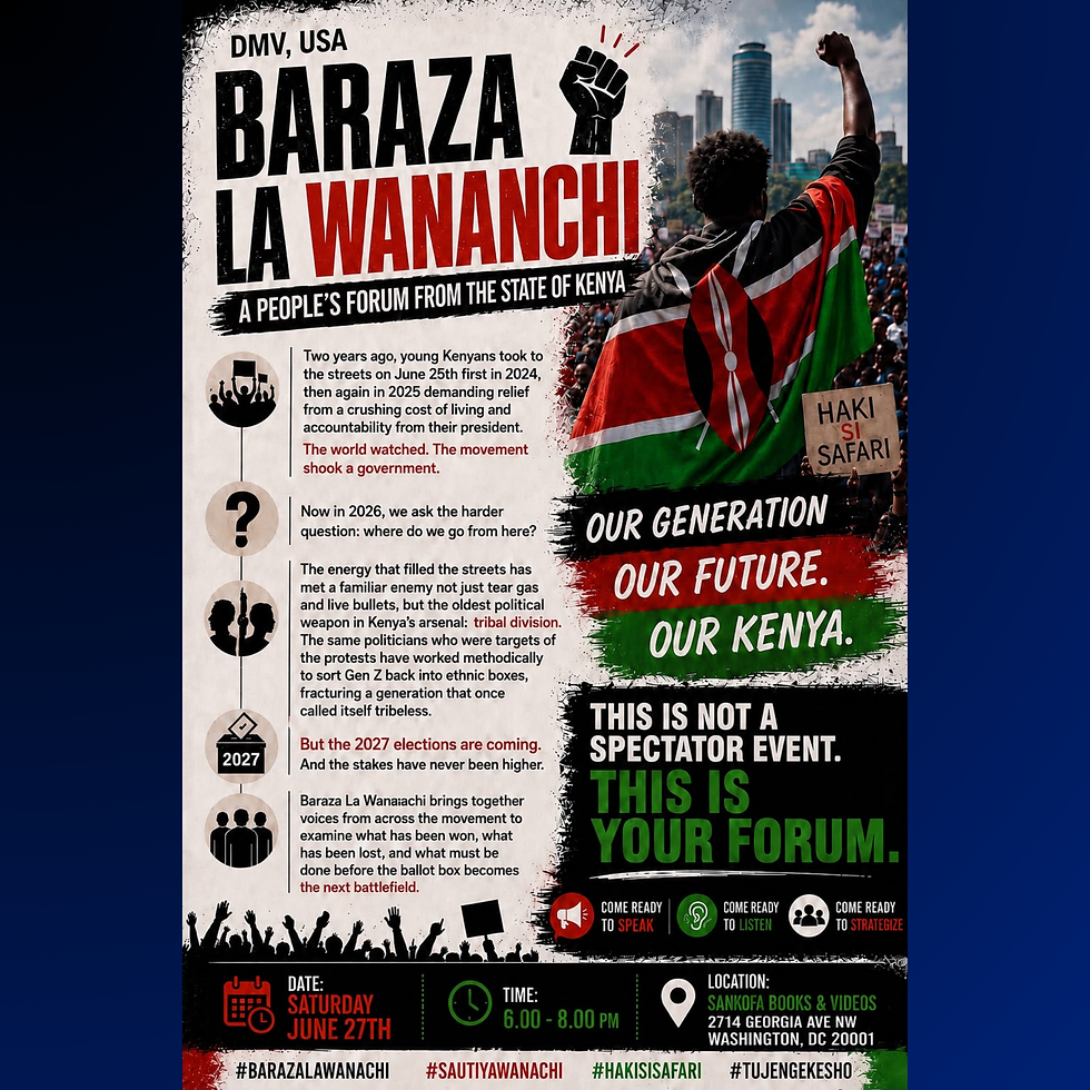 BARASA LA WANACHI - A People’s Forum on the State of Kenya
