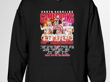 South Carolina Gamecocks Basketball 100th Anniversary 1924-2024 Thank You For The Memories all signatures shirt