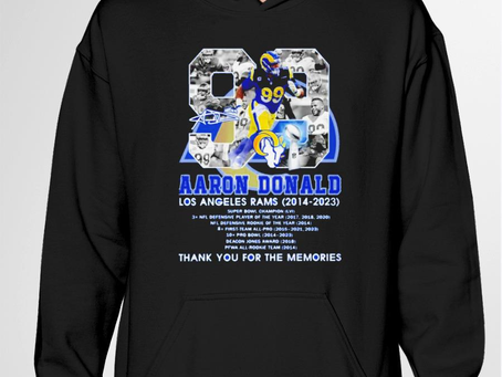 Aaron Donald 99 Los Angeles Rams 2014 2023 Thank You For The Memories signature shirt