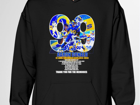 Aaron Donald 99 St Louis Los Angeles Rams 2014 2023 Thank You For The Memories signature shirt