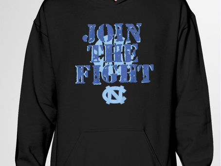 North Carolina Tar Heels basketball joint the fight logo shirt