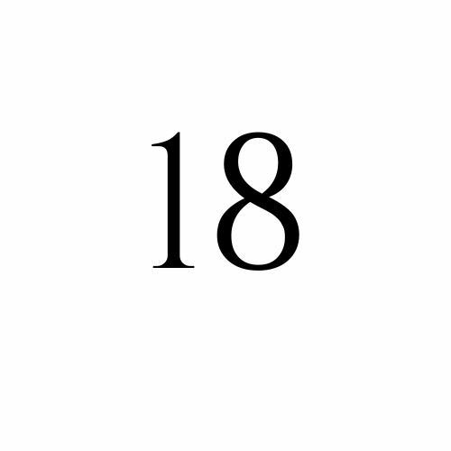 Number 18 graphic promoting Fitness Artist 18-month membership with unlimited classes and VIP access to fitness workshops.