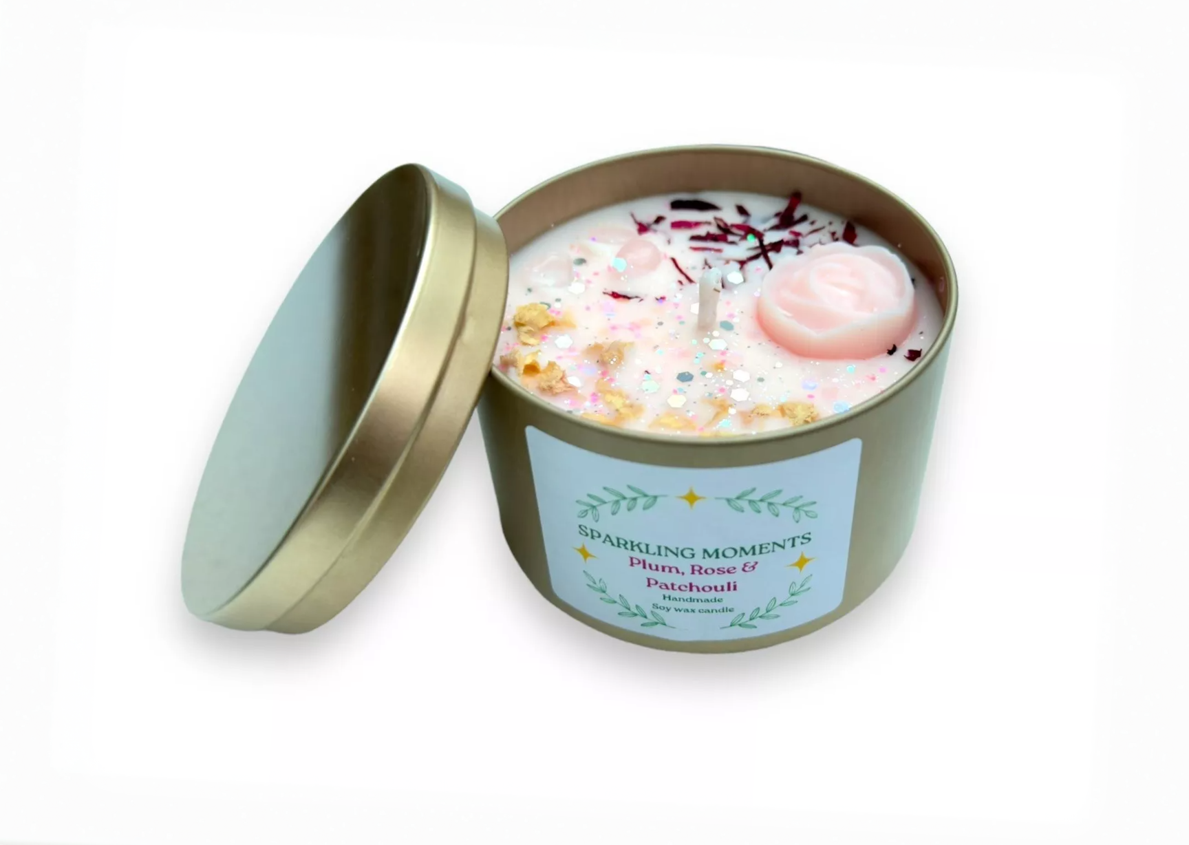 Plum Rose Patchouli Handmade Handmade candle 