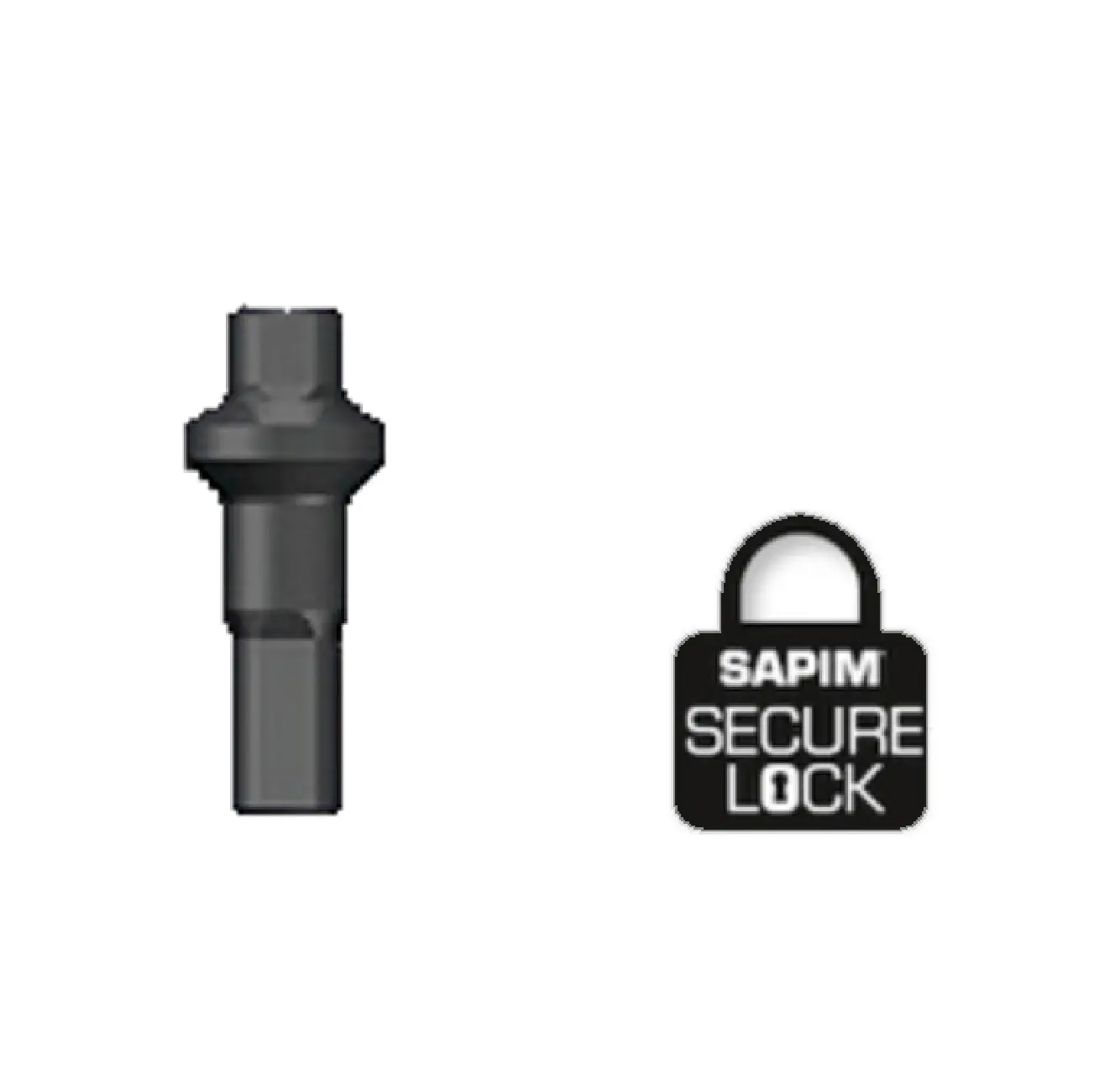 Spaaknippel Sapim 14G - Polyax - Messing - Double Square - Secure Lock - Zwart