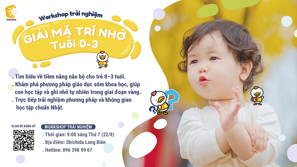 Giải mã trí nhớ trẻ 0-3